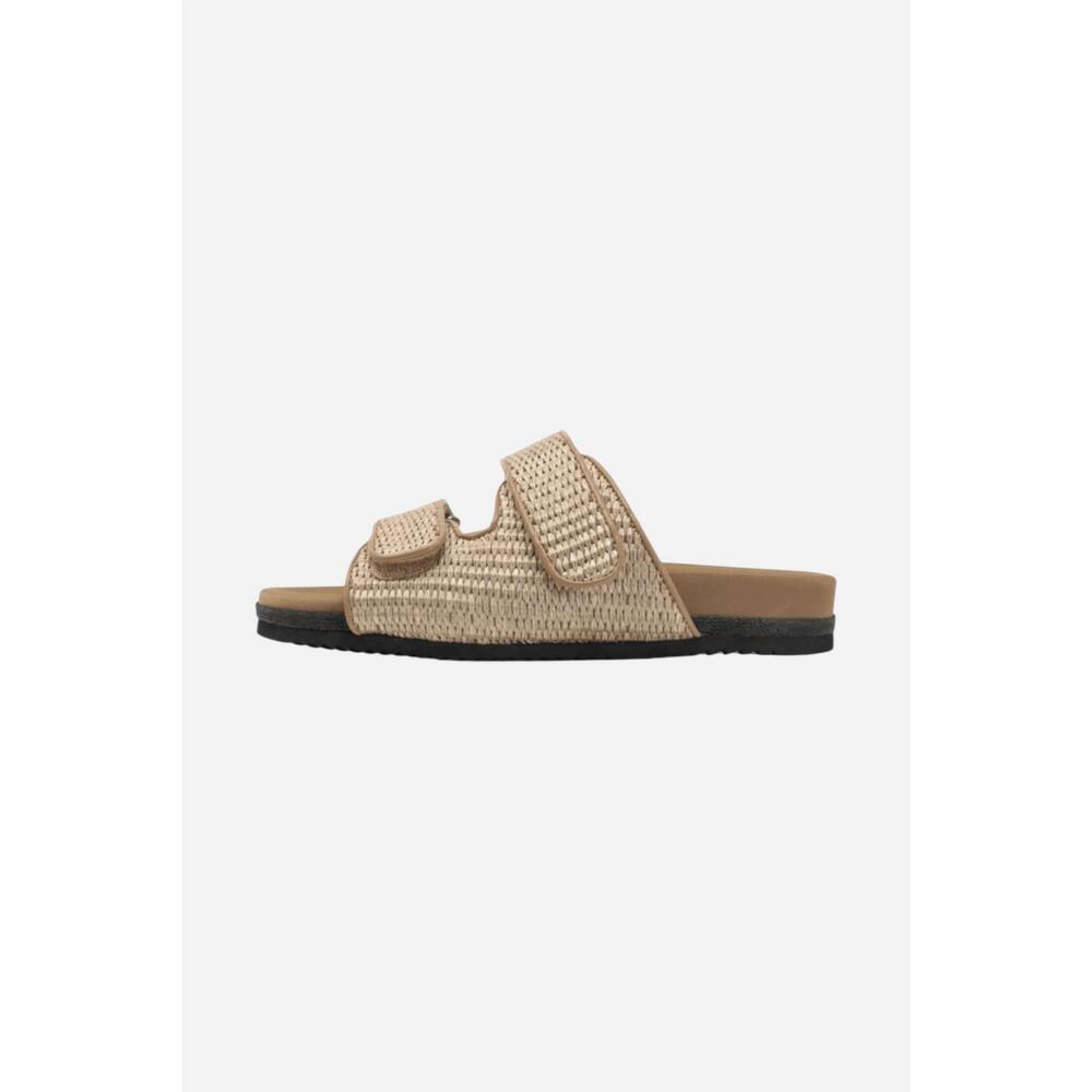 NEW ROAM women's double slider sandals in natural
